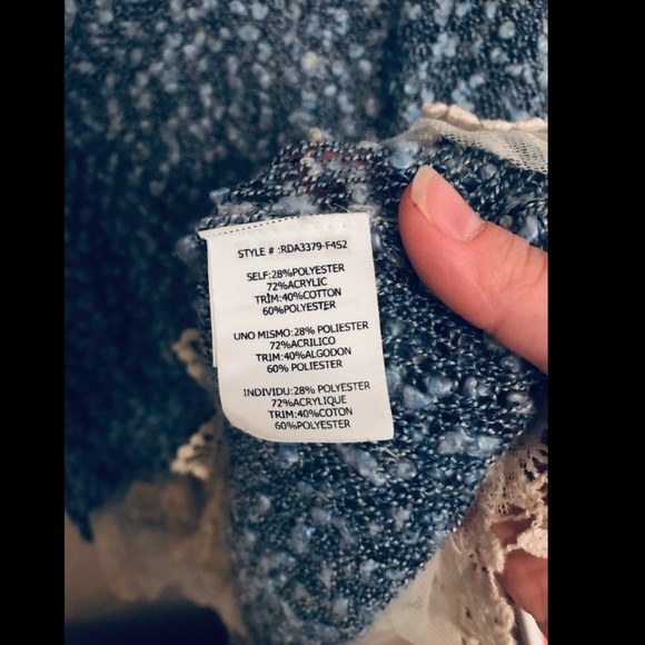 Altar’d State Blue Popcorn Knit Tunic - Picture 7 of 7